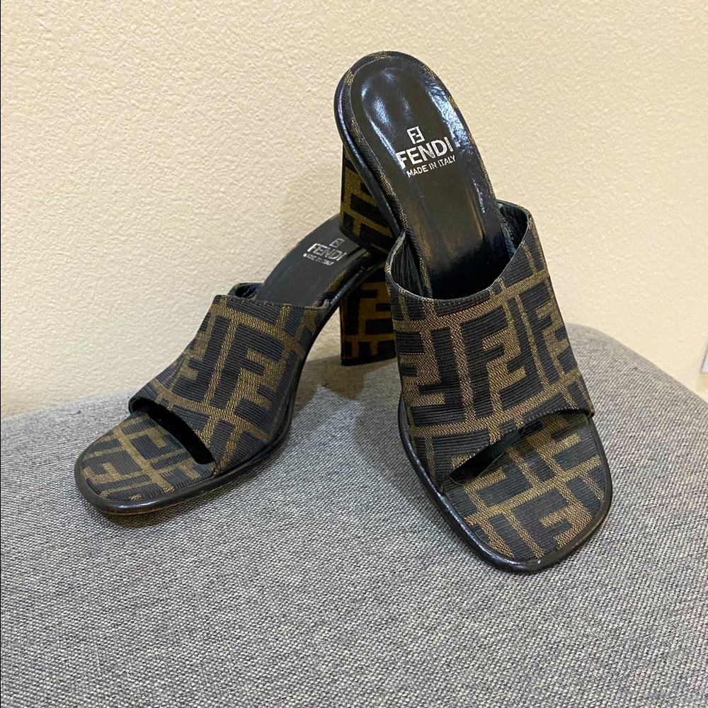Fendi Zucca Mules